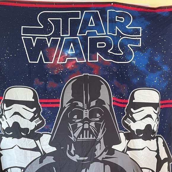 Star Wars Shower Curtain-Darth Vader-Storm Trooper - Picture 1 of 6